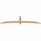 Ekena Millwork Bellingham Timber Gable Bracket, Western Red Cedar, 84"W x 21"H x 1 1/2"D x 3 1/2"F, 6/12 Pitch GBW084X21X0204BEL00SWR - alternate 3